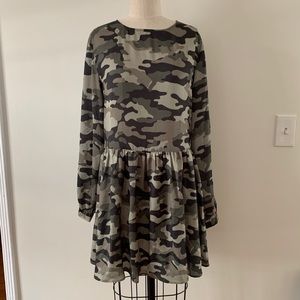 Anine Bing camouflage print dress S